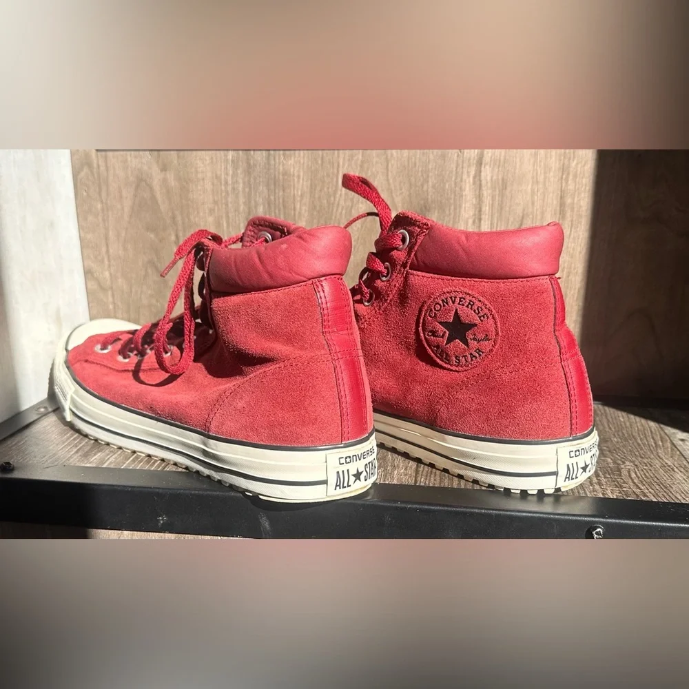 Converse Maroon High-Top Sneakers - Picture 4 of 8